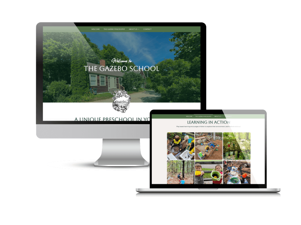 Preschool website design: the Gazebo School website Creare designed and built