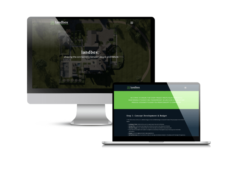 Landbox Landscape Website by Creare Web Solutions