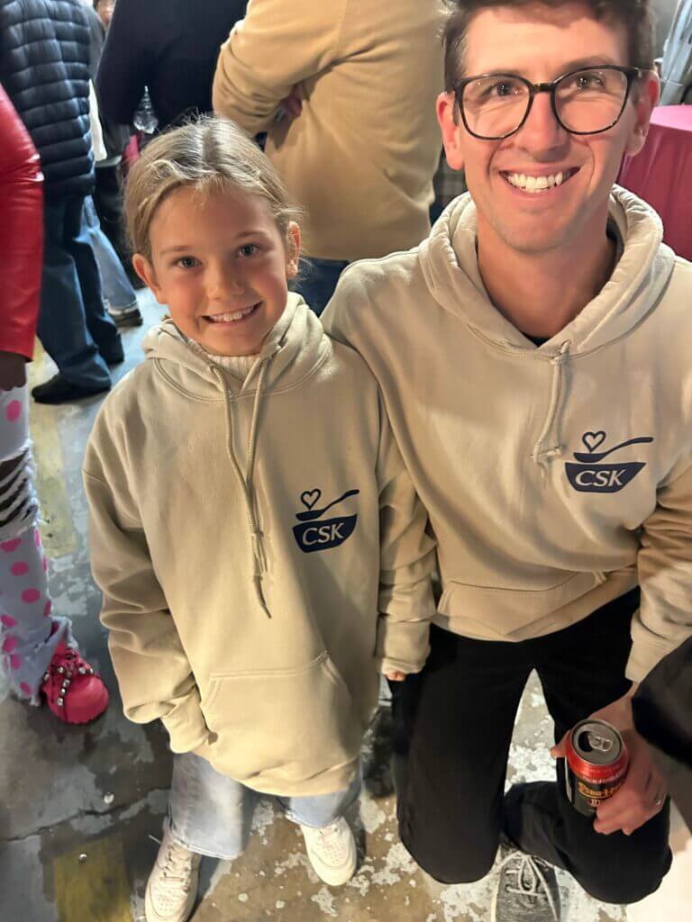 Nic & Chiara at the Community Soup Kitchen of New Haven's Annual Fundraiser - An example of how Creare works to build a brand that has our values at its core