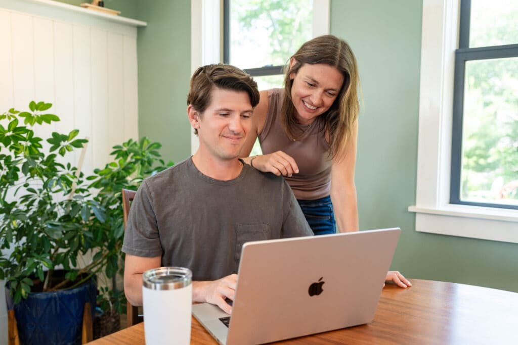 Portrait of Nic and Brianna, the two people behind Creare