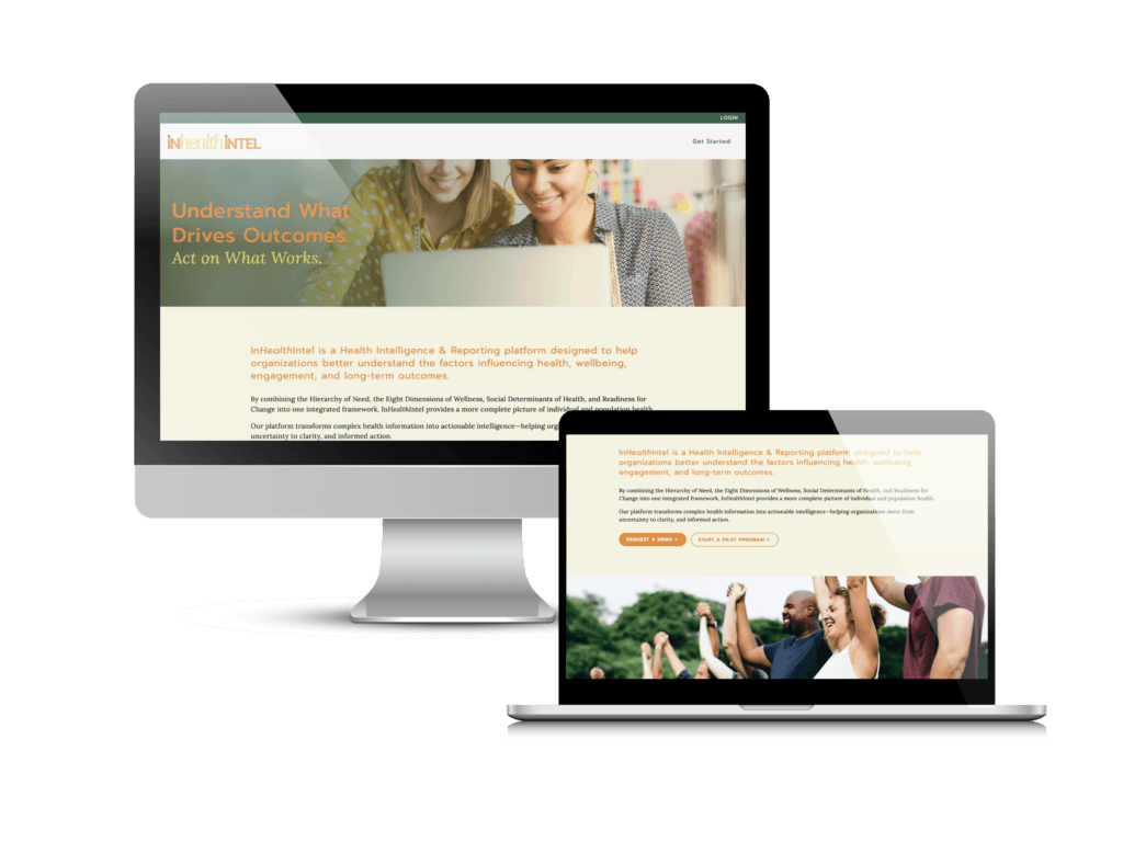 Custom health assessment platform: the InHealth Intel website Creare designed and built